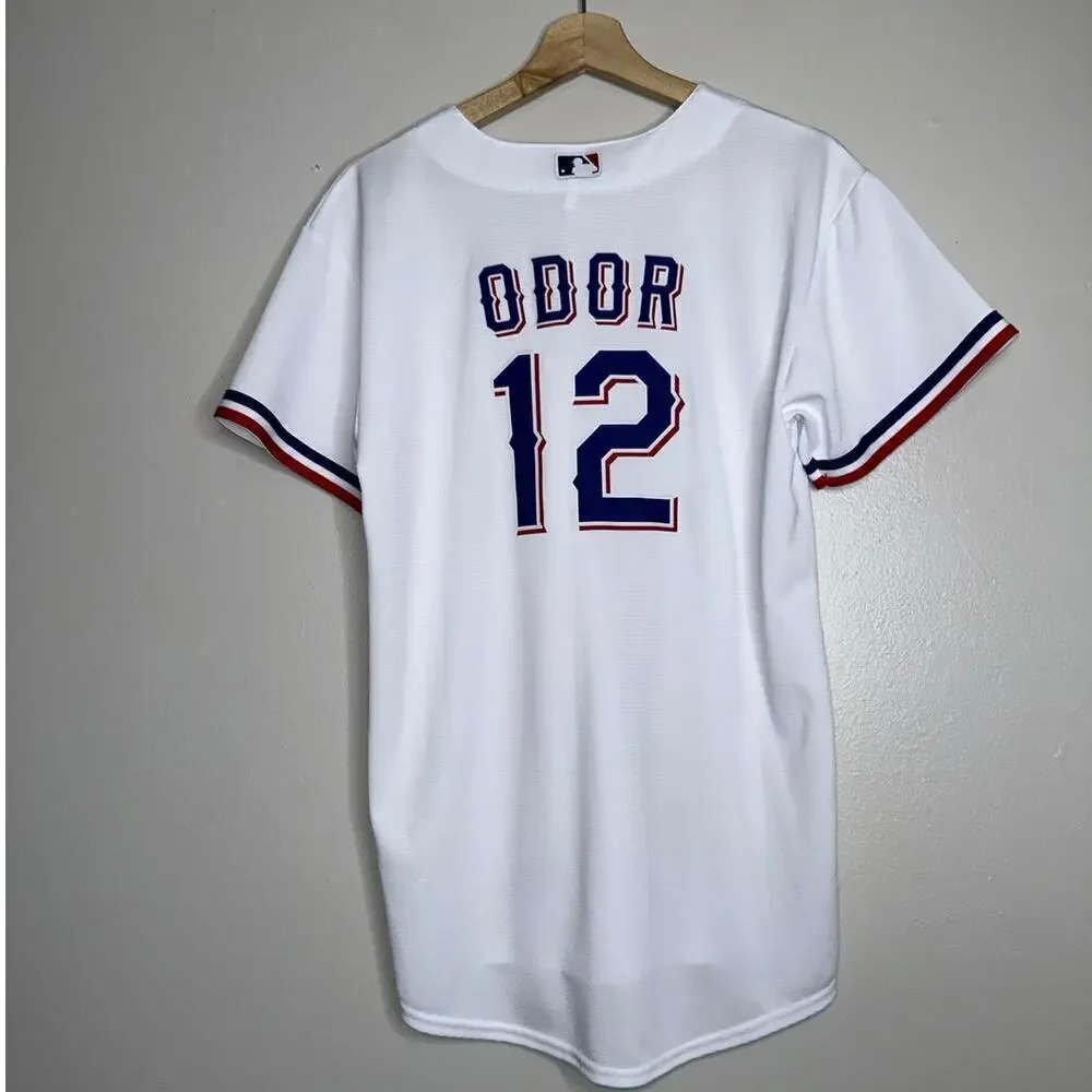 Nike Texas Rangers Women’s Jersey XL White Odor #12 MLB Baseball Fan Shirt
